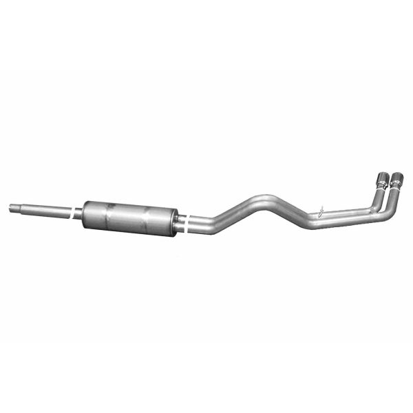 Cat-Back Dual Sport Exhaust System; Aluminized