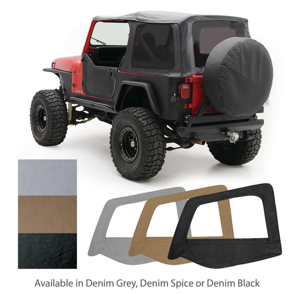 Soft Top - Oem Replacement W/Tinted Windows - Denim Black