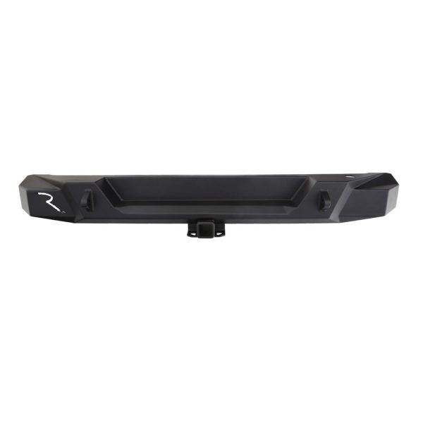 Rampage Products 99513 TrailGuard Rear Bumper with D-rings for 2018-2021 Jeep Wrangler JL 2-Door and 4-Door, Black Textured