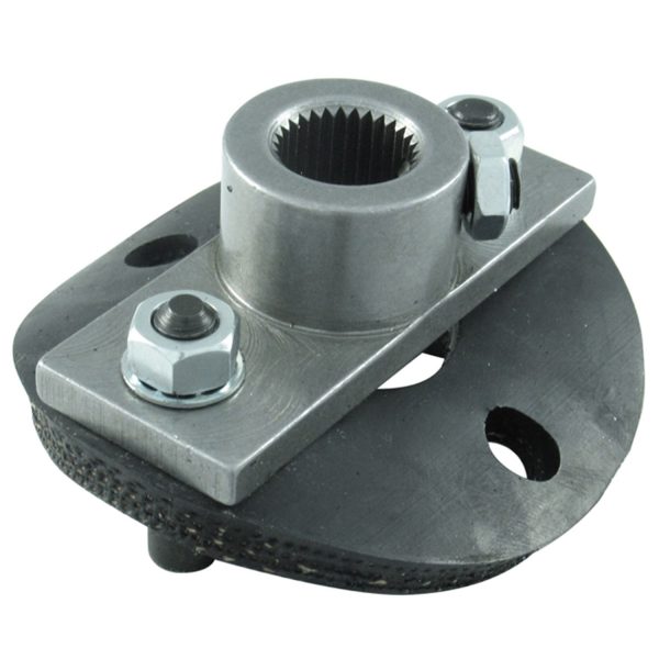 Borgeson - Steering Coupler - P/N: 990018 - OEM Style half rag joint steering coupler. Includes steering box side and rubber disc with hardware. Fits 17MM DD input shafts.