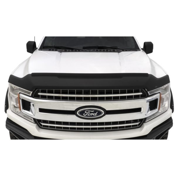 Auto Ventshade 436096 Aeroskin II Textured Black Flush Mount Hood Protector for 2015-2020 Ford F-150, Excludes Raptor