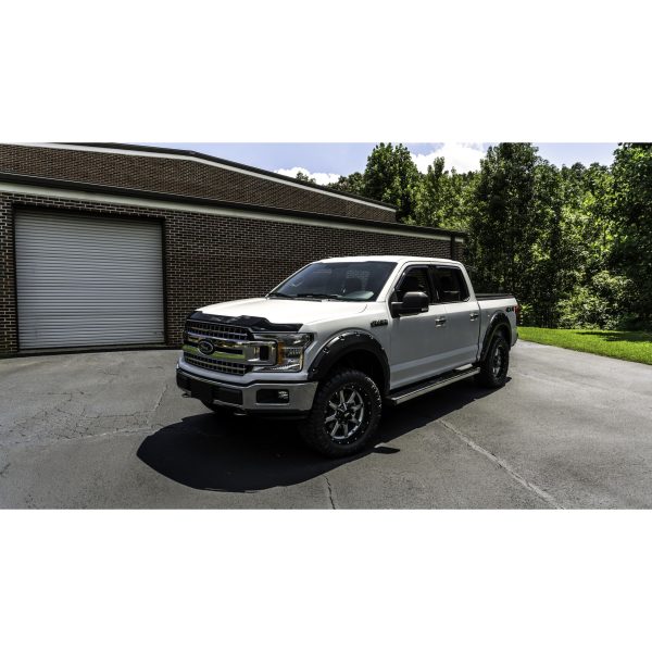 Auto Ventshade 322096 Aeroskin Flush Mount Dark Smoke Hood Protector for 2015-2020 Ford F-150