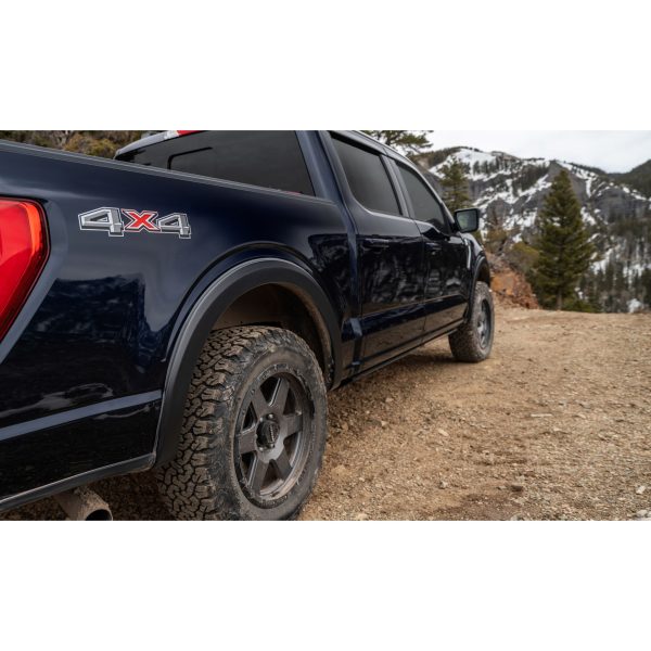 Bushwacker 20955-02 Black OE-Style Smooth Finish 4-Piece Fender Flare Set for 2019-2022 Ford Ranger