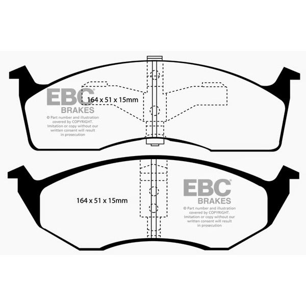 6000 Series Greenstuff Truck/SUV Brakes Disc Pads