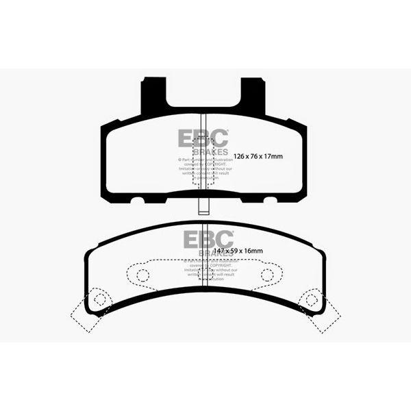 7000 Series Greenstuff Low Dust Truck/SUV Brake Pads