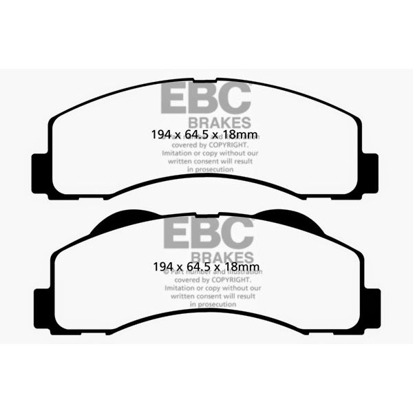 7000 Series Greenstuff Low Dust Truck/SUV Brake Pads