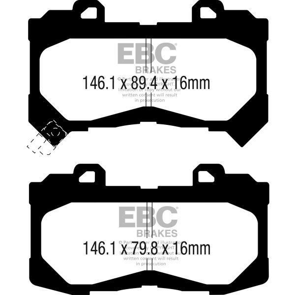 6000 Series Greenstuff Truck/SUV Brakes Disc Pads