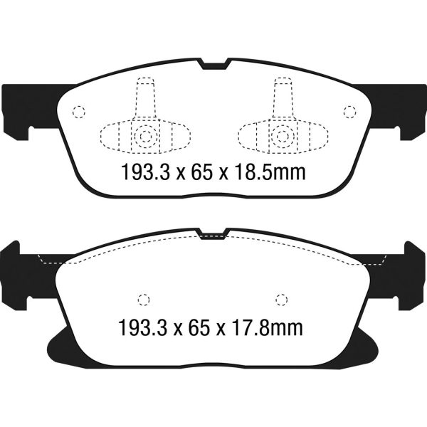 6000 Series Greenstuff Truck/SUV Brakes Disc Pads