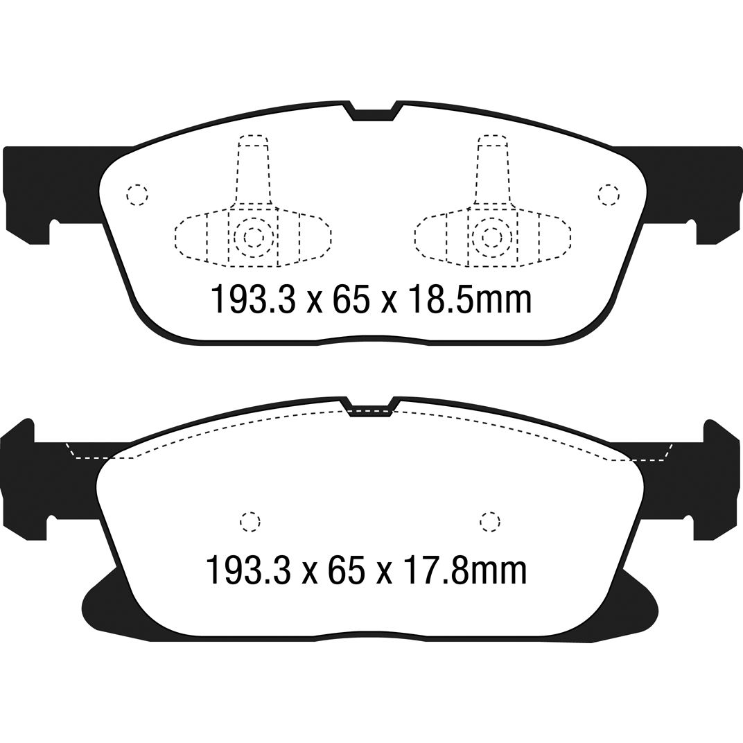 6000 Series Greenstuff Truck/SUV Brakes Disc Pads