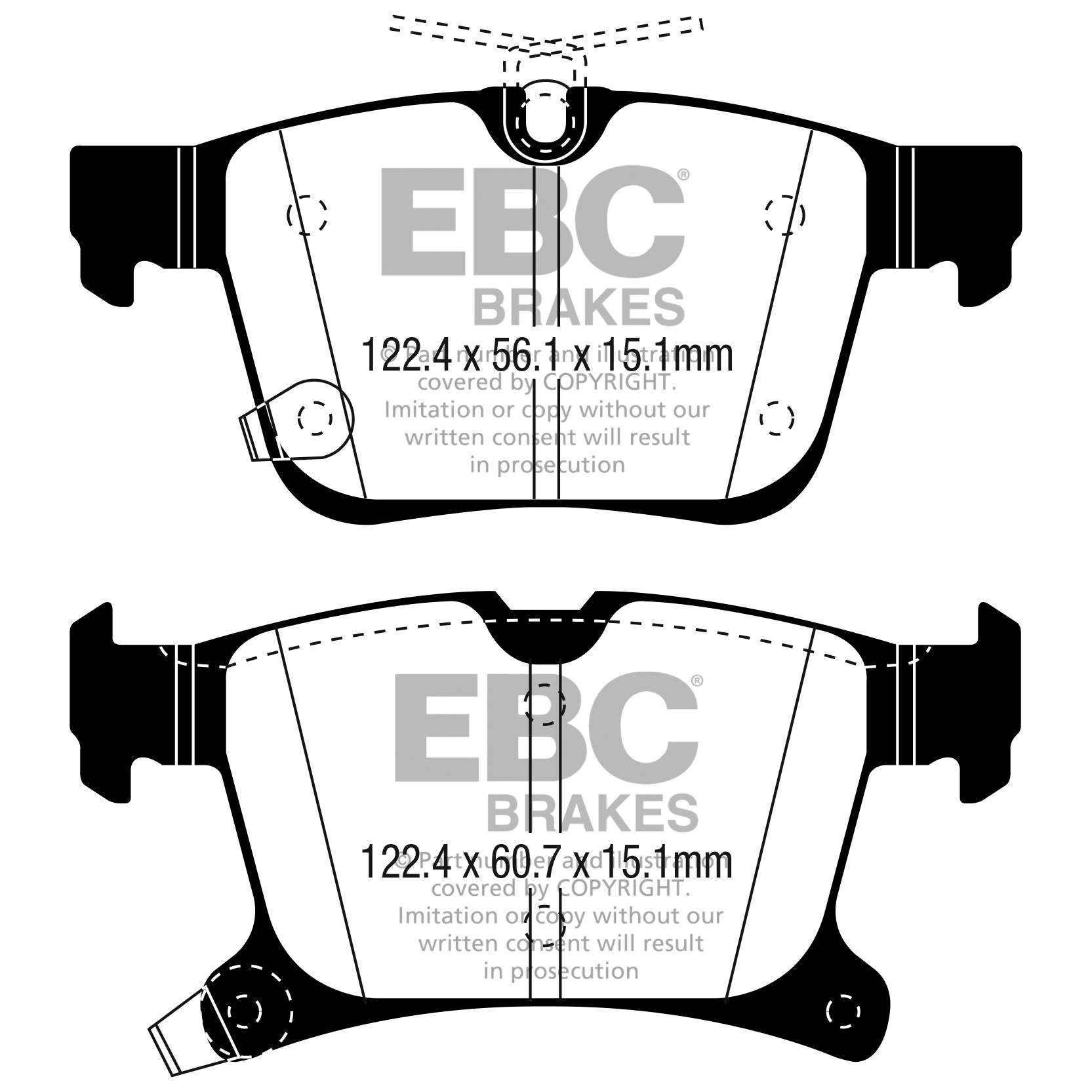 6000 Series Greenstuff Truck/SUV Brakes Disc Pads