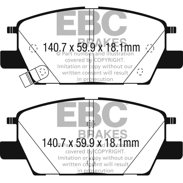 6000 Series Greenstuff Truck/SUV Brakes Disc Pads