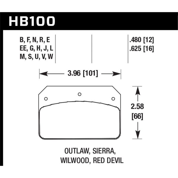 Blue 9012 Disc Brake Pad