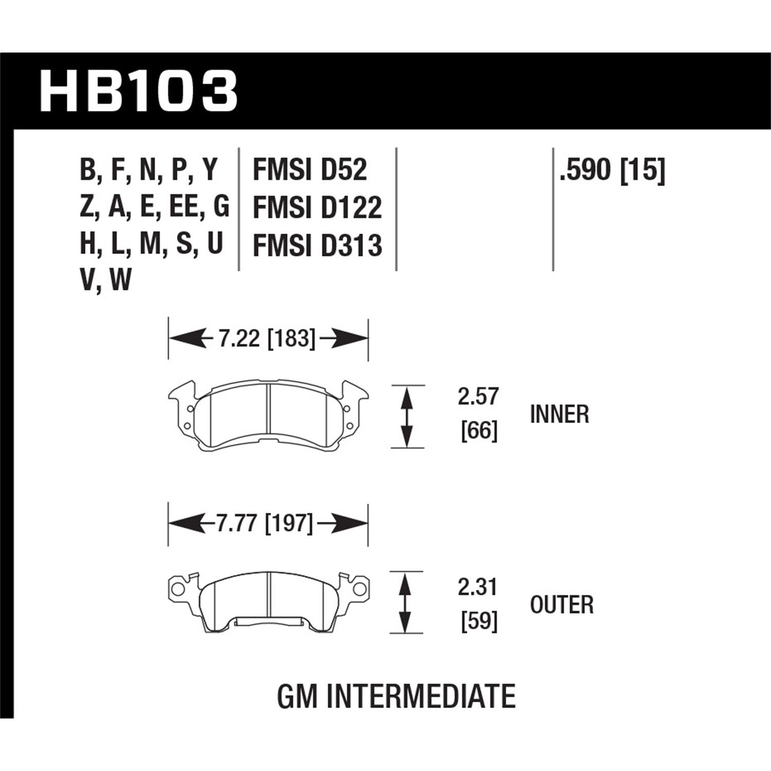 Blue 9012 Disc Brake Pad