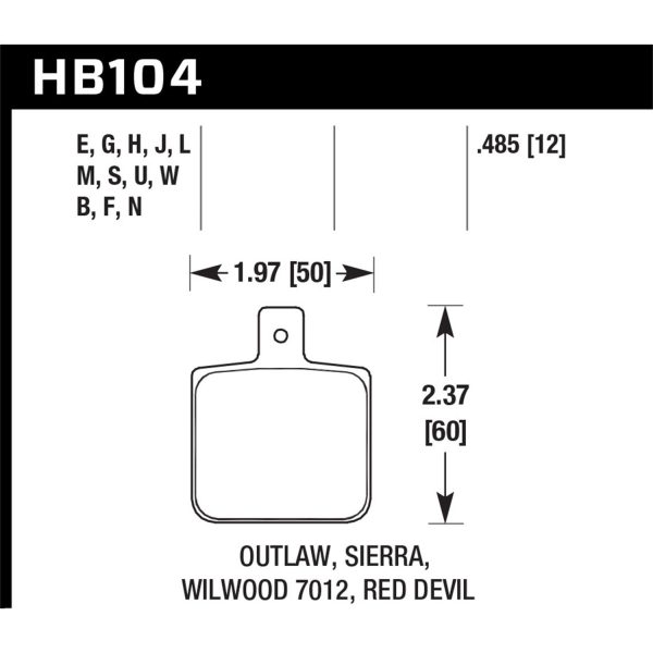 Blue 9012 Disc Brake Pad