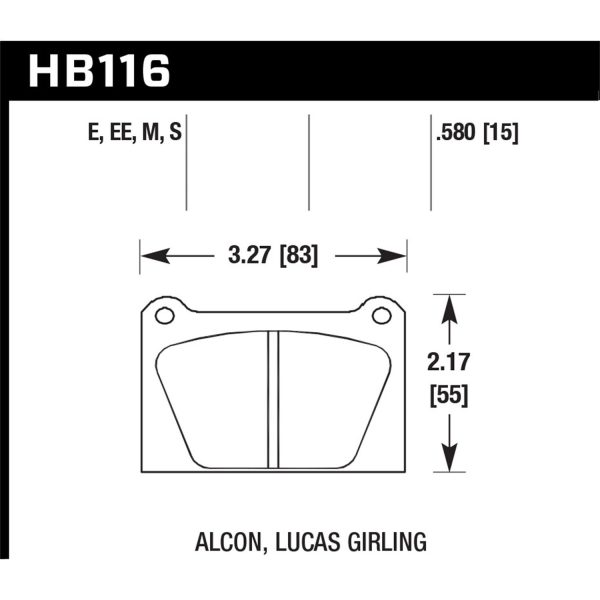 Blue 42 Disc Brake Pad