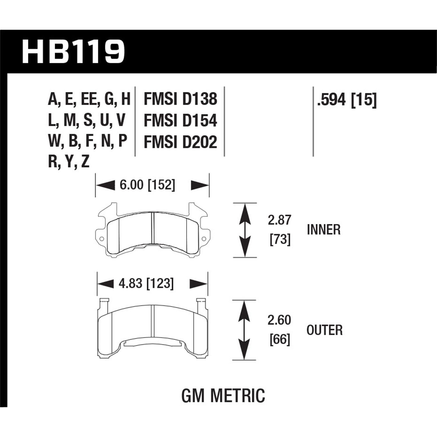 Black Disc Brake Pad