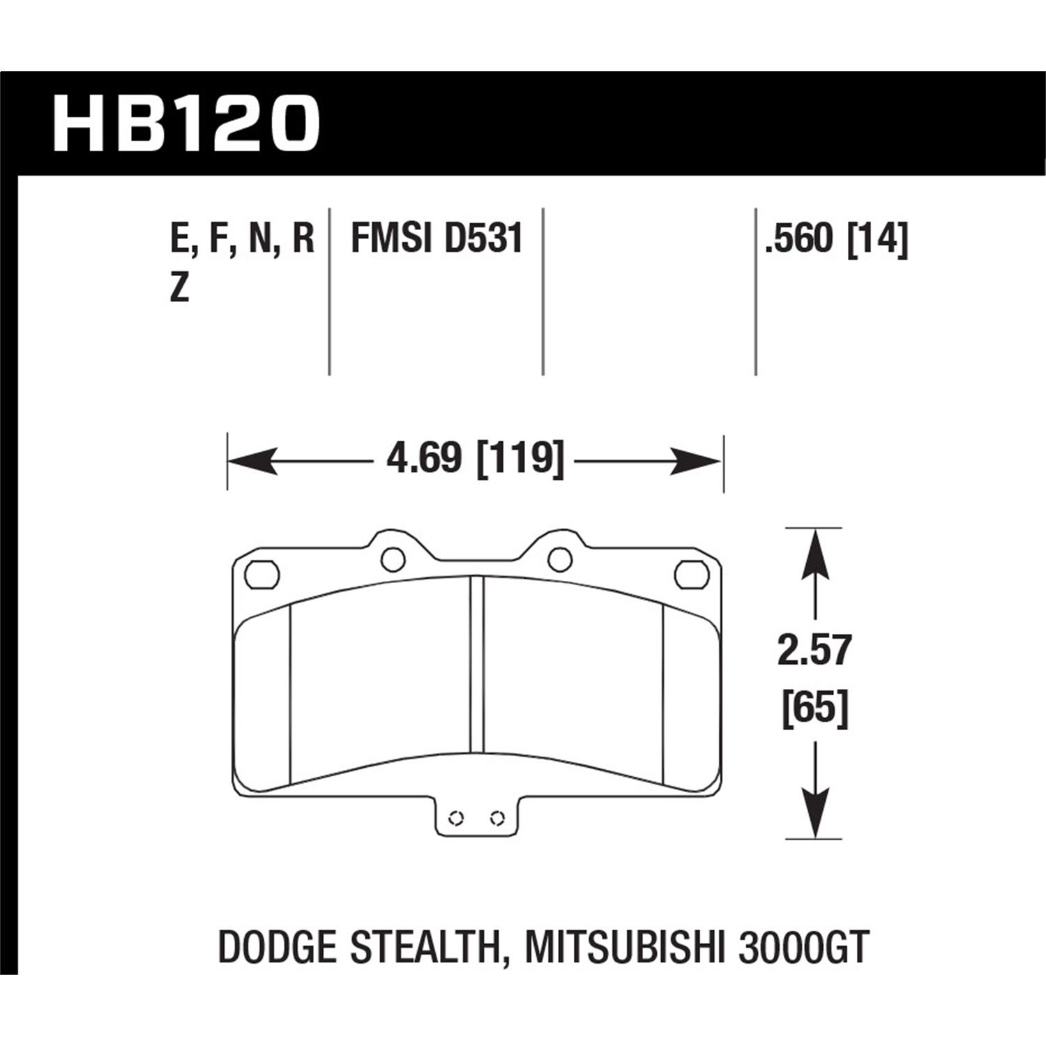 Blue 9012 Disc Brake Pad