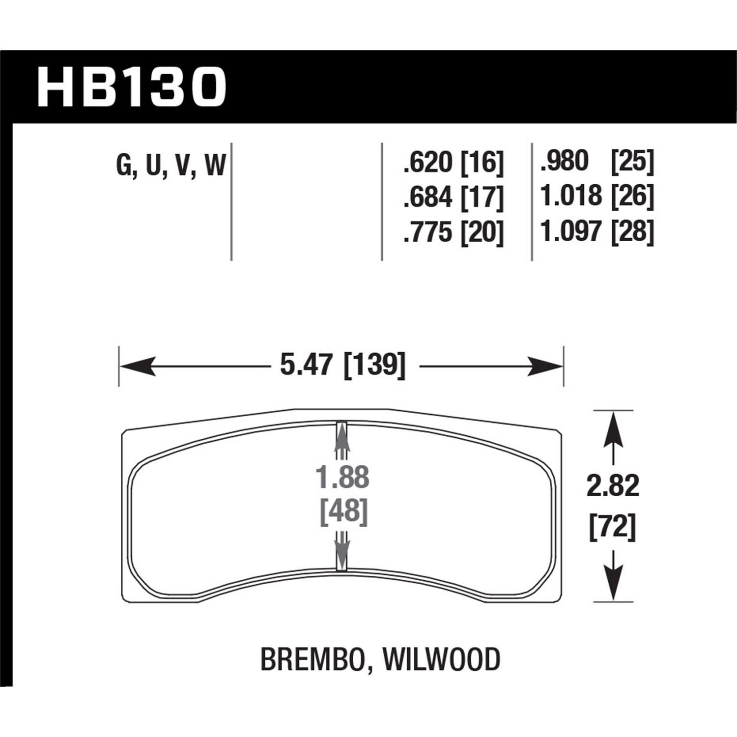 DTC-30 Disc Brake Pad