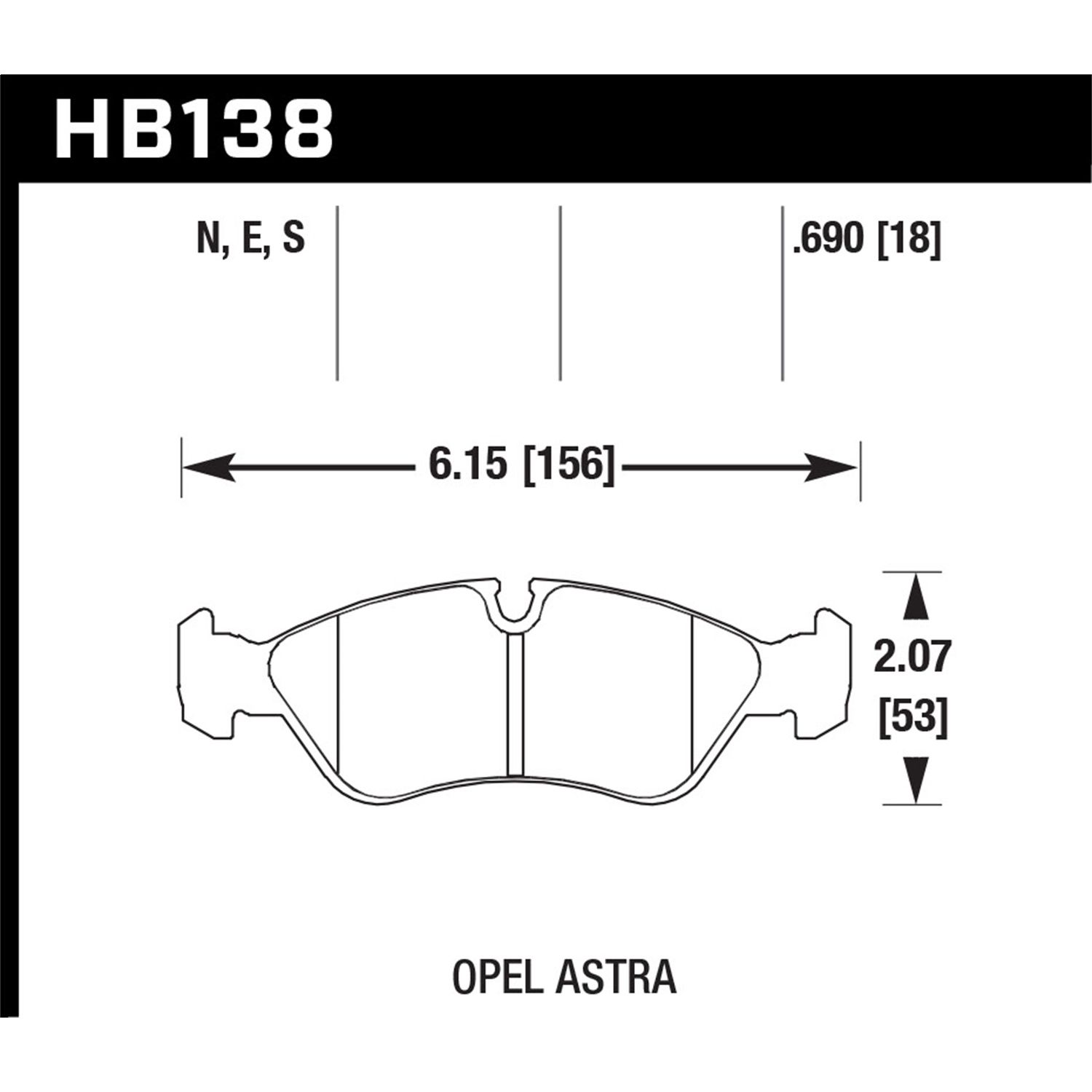 Blue 9012 Disc Brake Pad