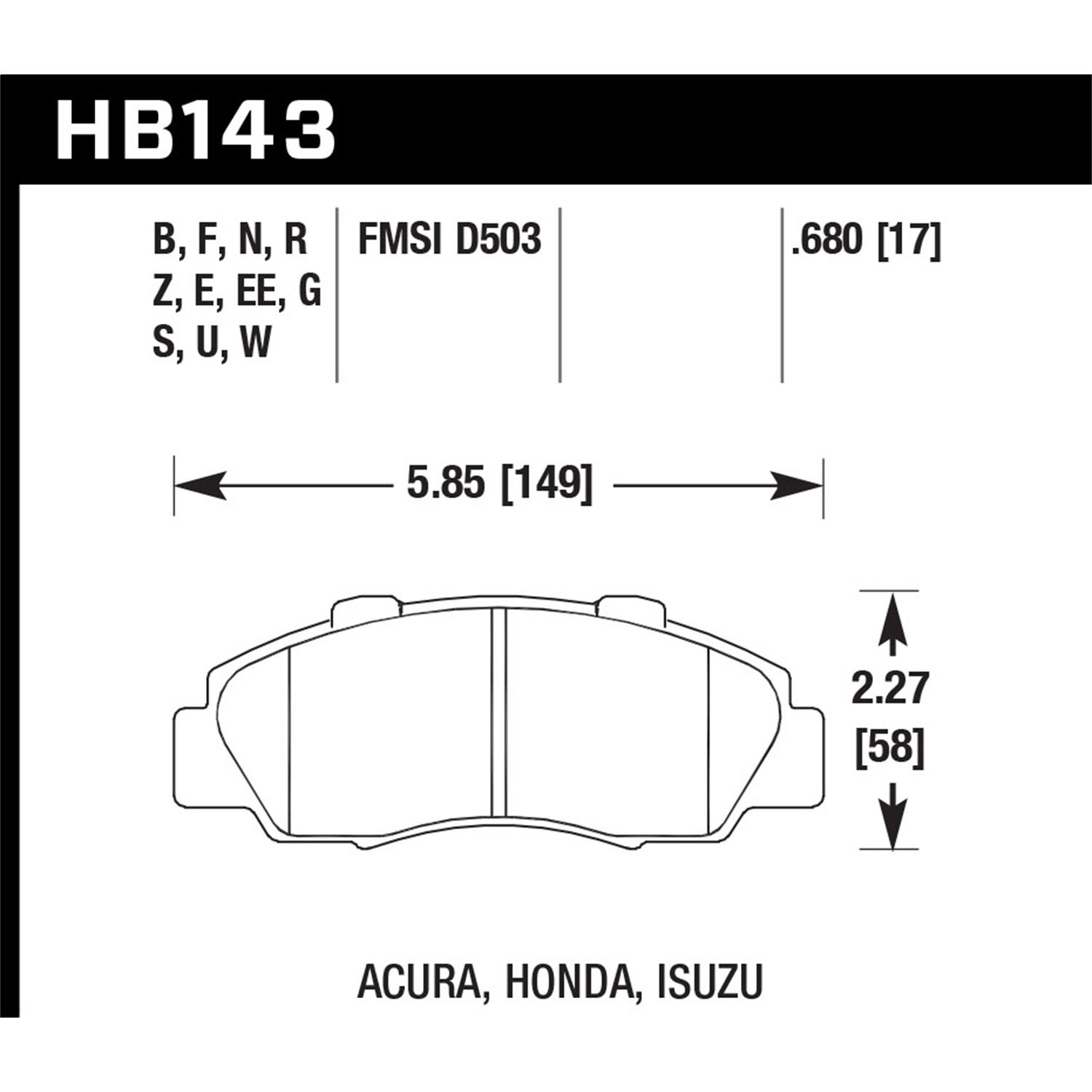 Blue 9012 Disc Brake Pad