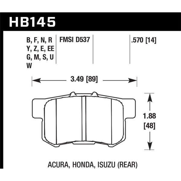 Blue 42 Disc Brake Pad