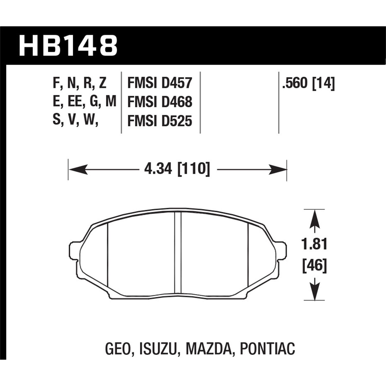 Blue 9012 Disc Brake Pad