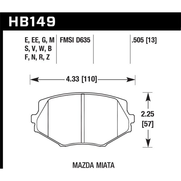 DTC-50 Disc Brake Pad