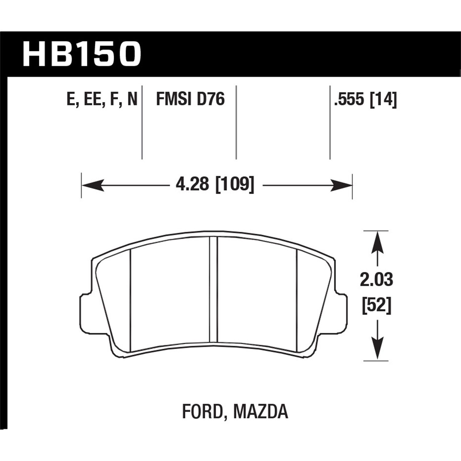 Blue 9012 Disc Brake Pad