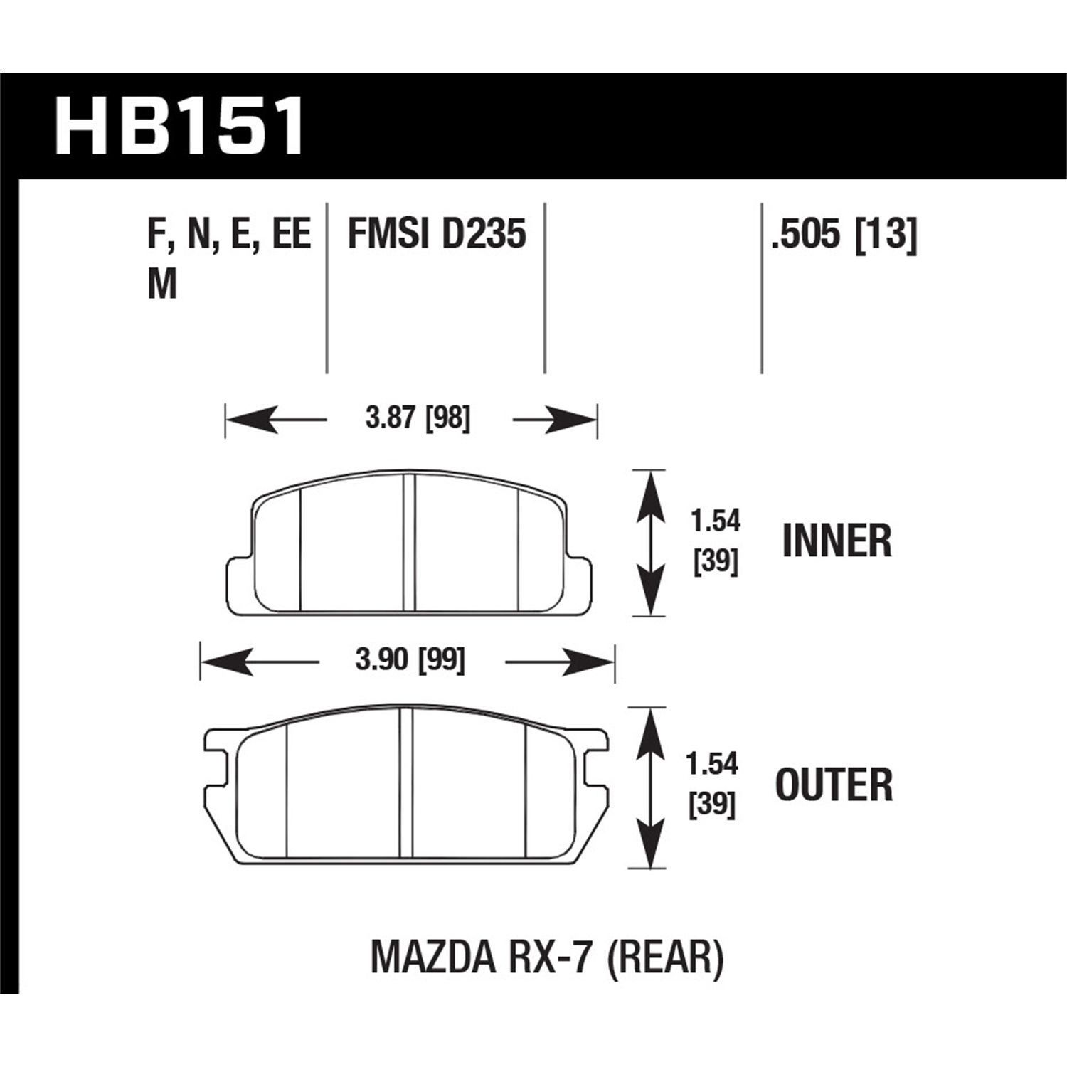 Blue 9012 Disc Brake Pad