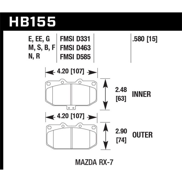 Blue 9012 Disc Brake Pad