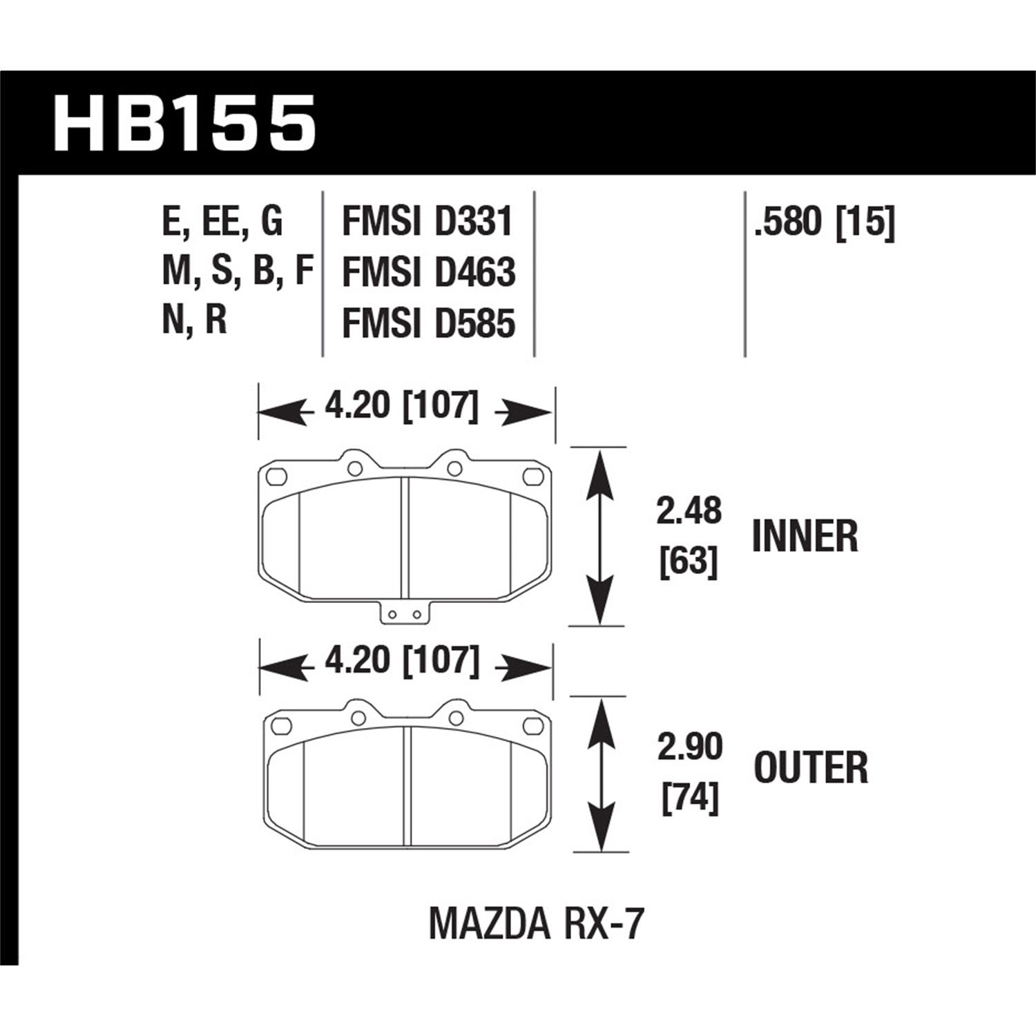 Blue 9012 Disc Brake Pad