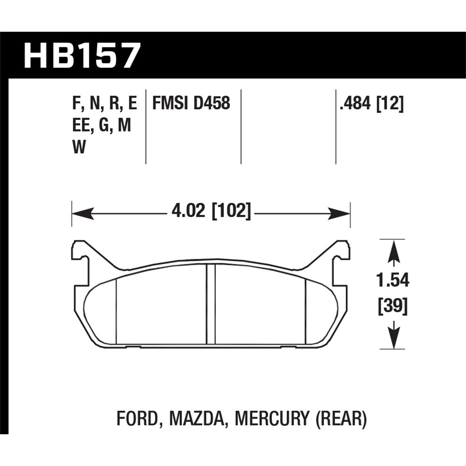 Black Disc Brake Pad