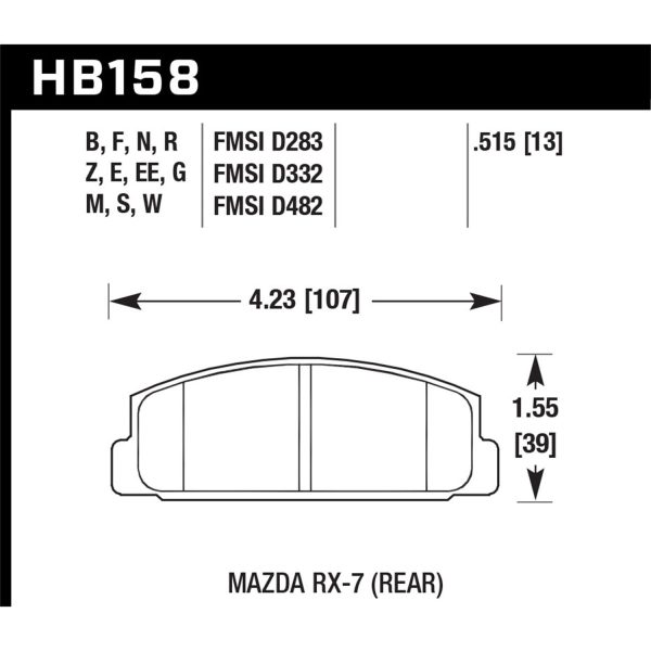 Black Disc Brake Pad