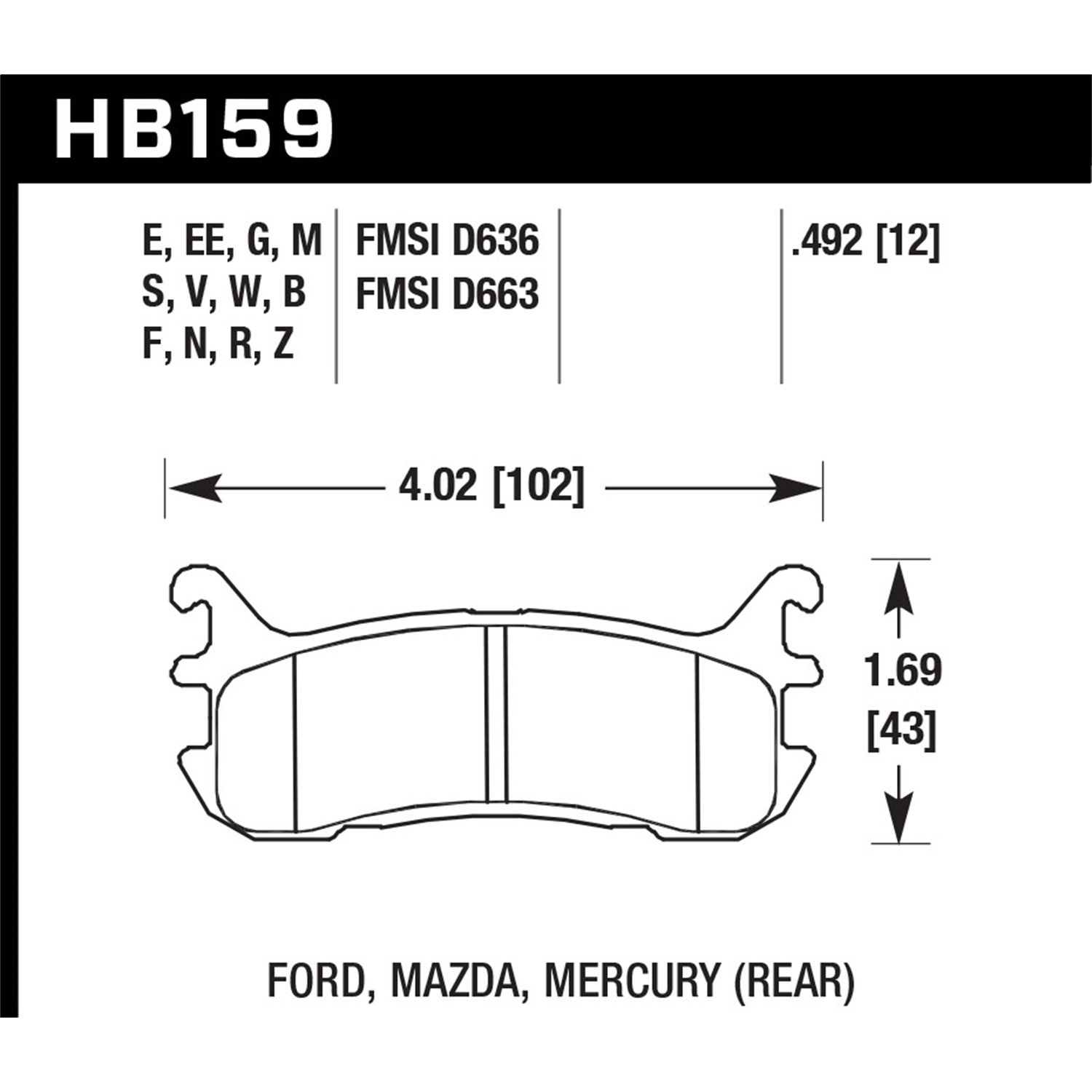 Blue 9012 Disc Brake Pad