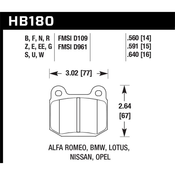 Blue 9012 Disc Brake Pad