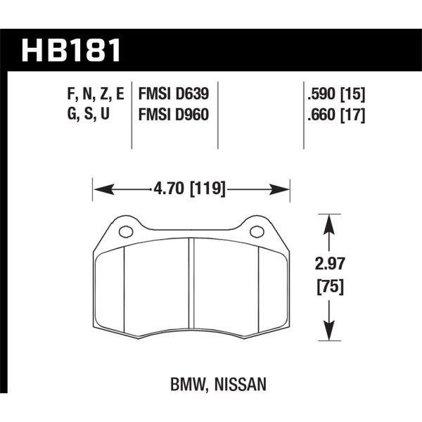 Blue 9012 Disc Brake Pad