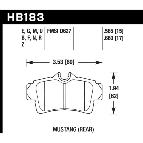 Blue 9012 Disc Brake Pad