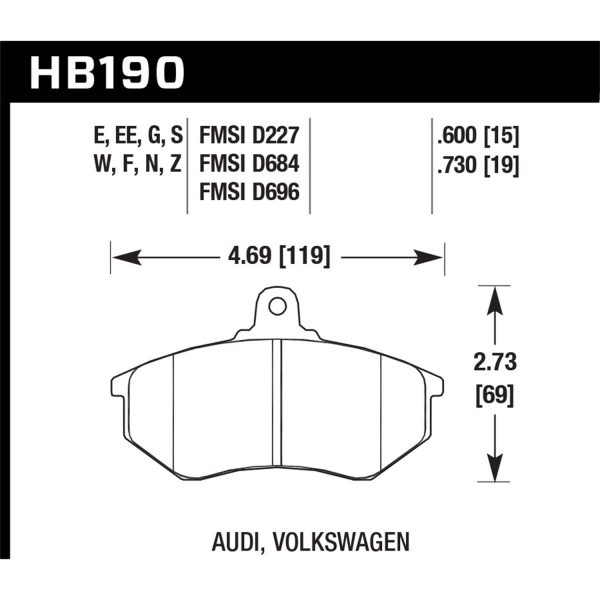 Blue 9012 Disc Brake Pad