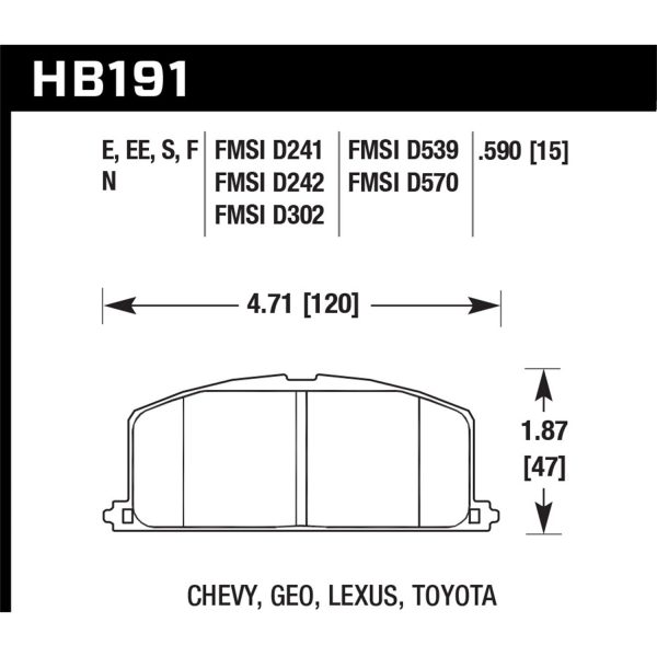 Blue 9012 Disc Brake Pad