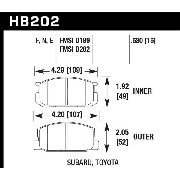 Blue 9012 Disc Brake Pad