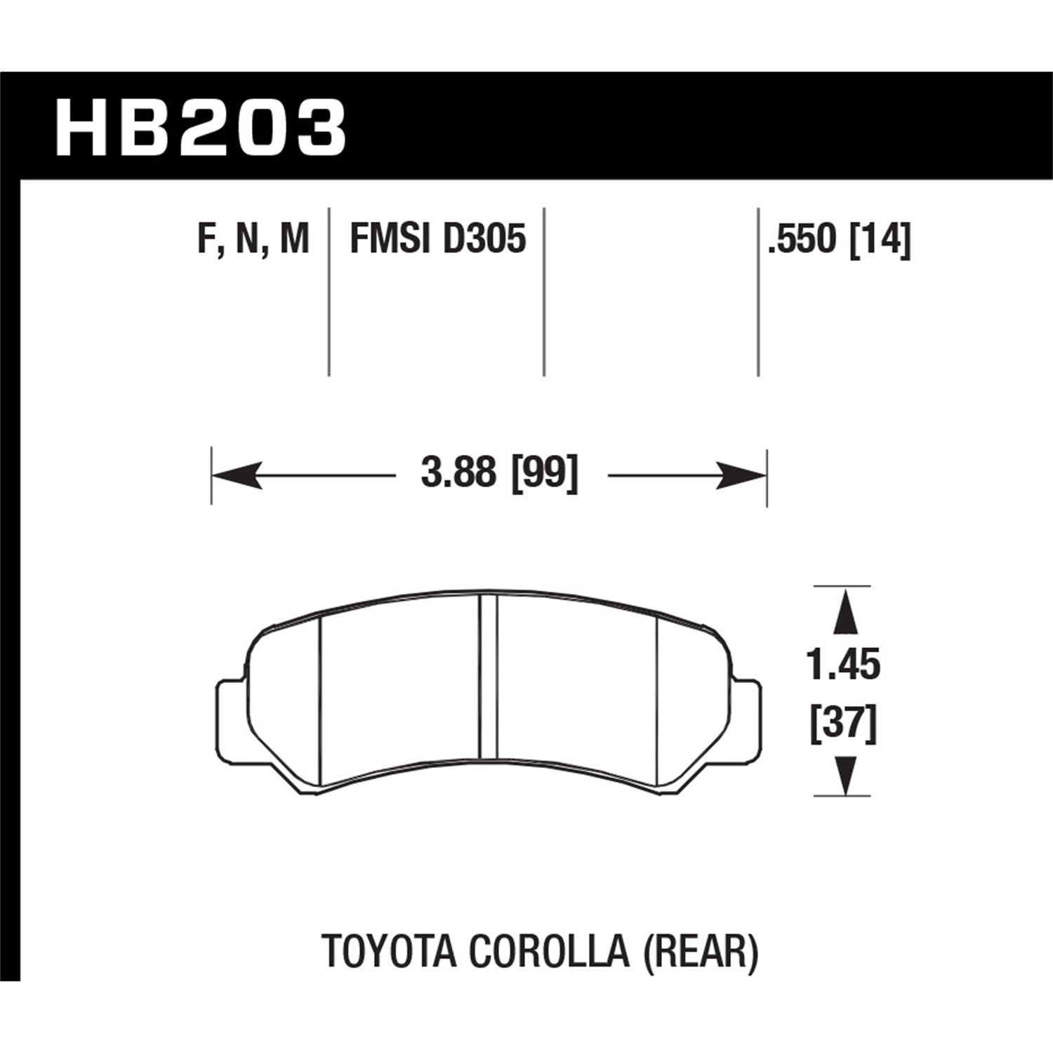 Black Disc Brake Pad