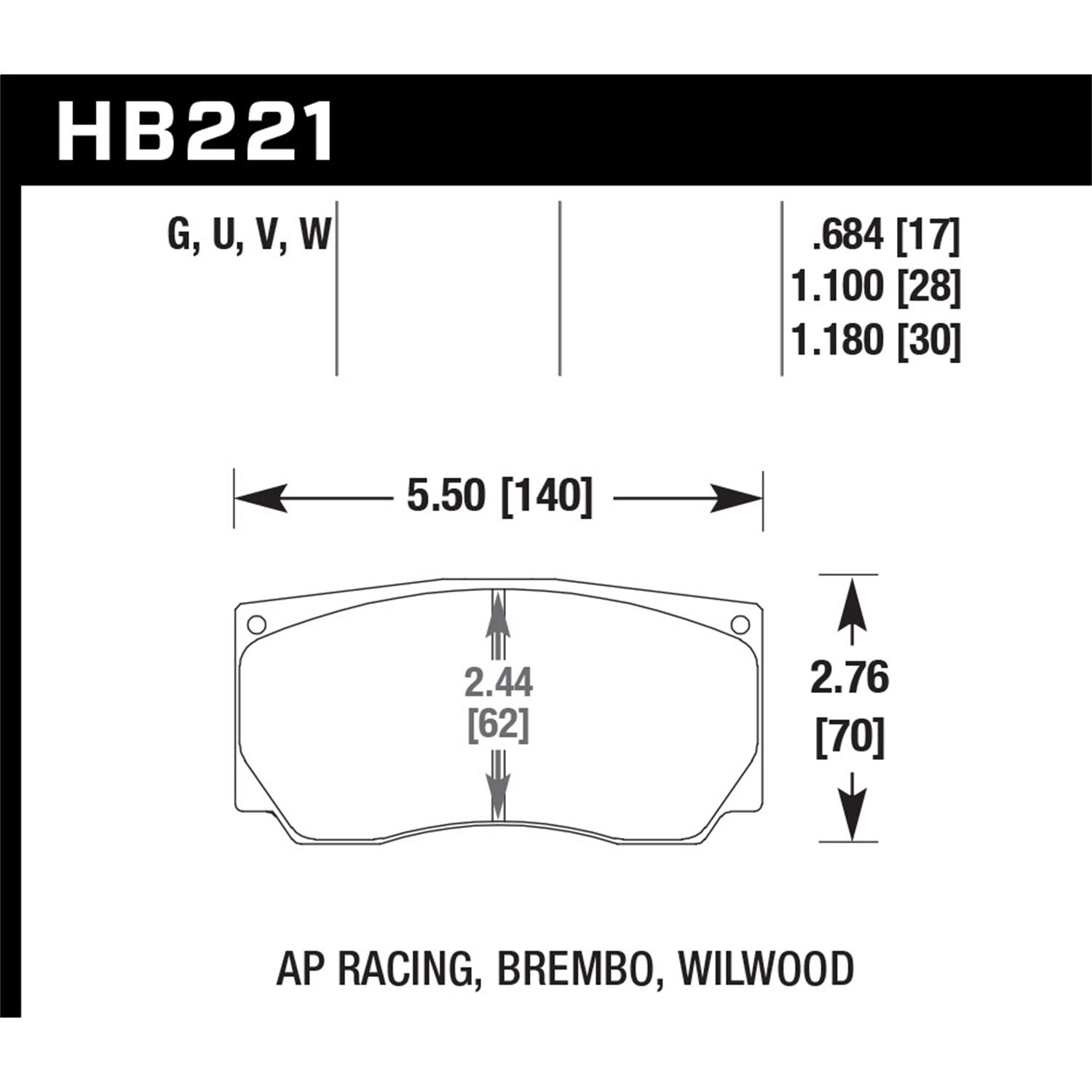 DTC-60 Disc Brake Pad