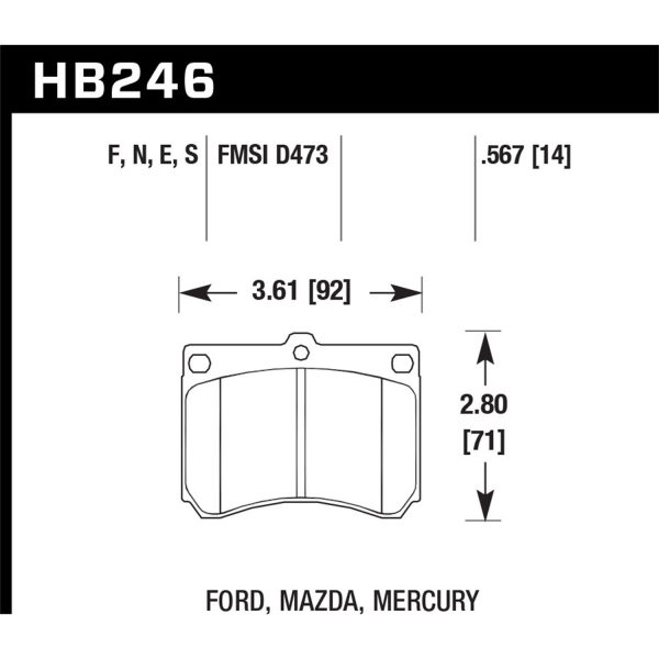 Blue 9012 Disc Brake Pad