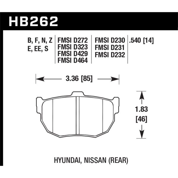 Blue 9012 Disc Brake Pad