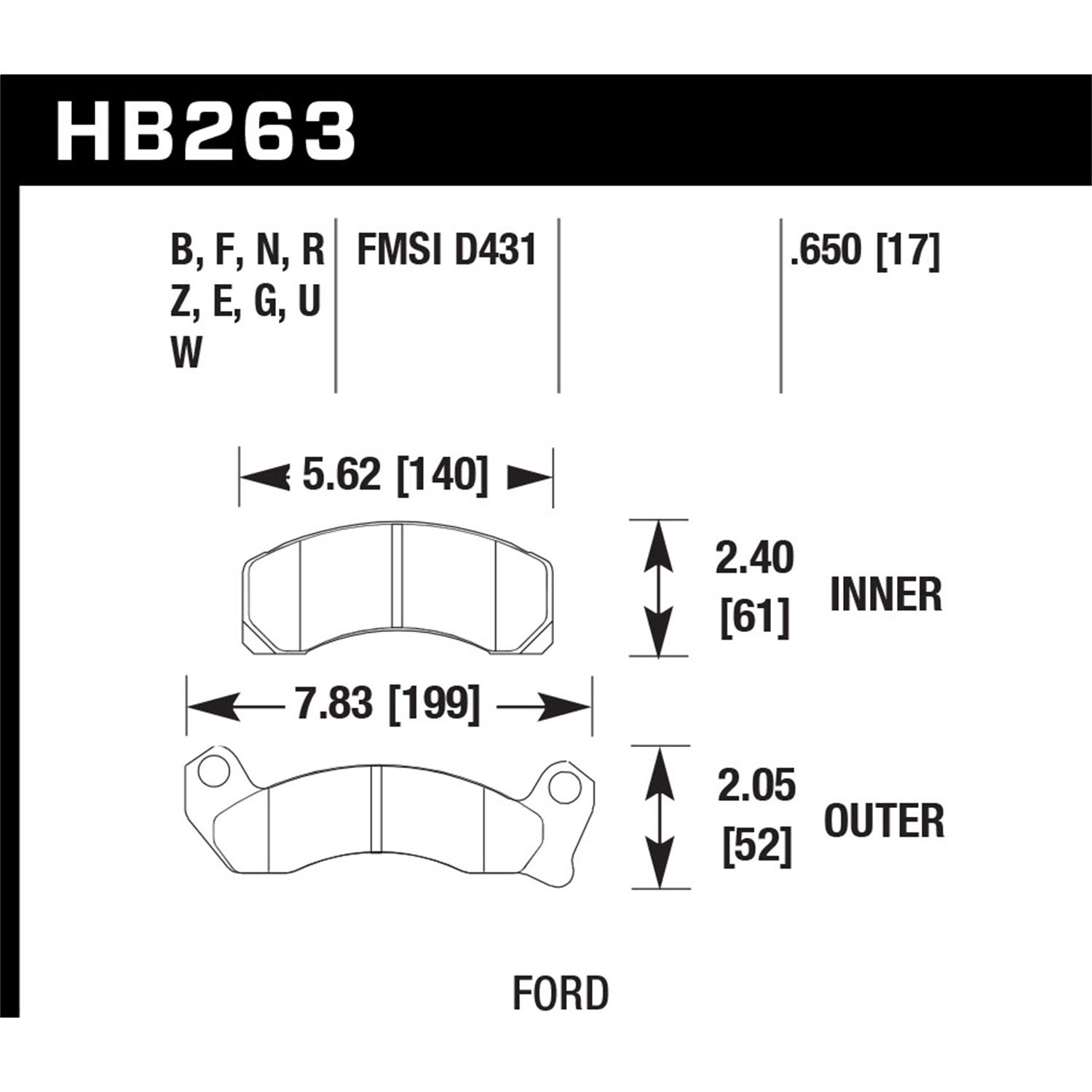 Street Race Disc Brake Pad