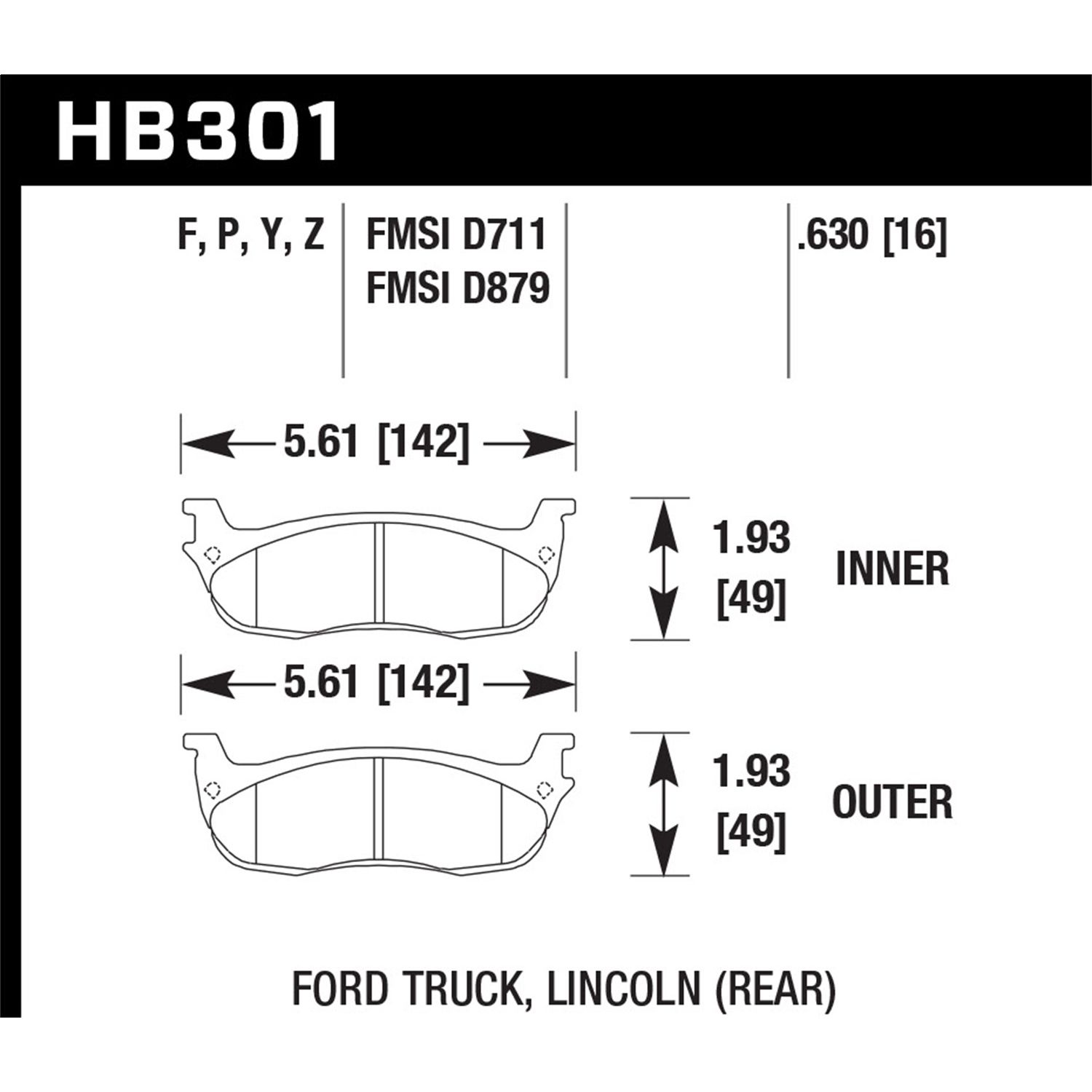 SuperDuty Disc Brake Pad