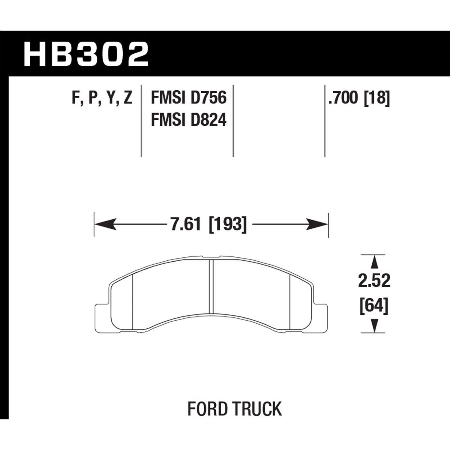 SuperDuty Disc Brake Pad