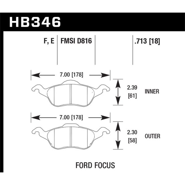 Blue 9012 Disc Brake Pad