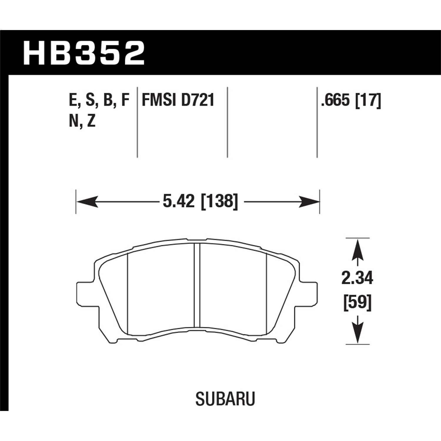 Blue 9012 Disc Brake Pad