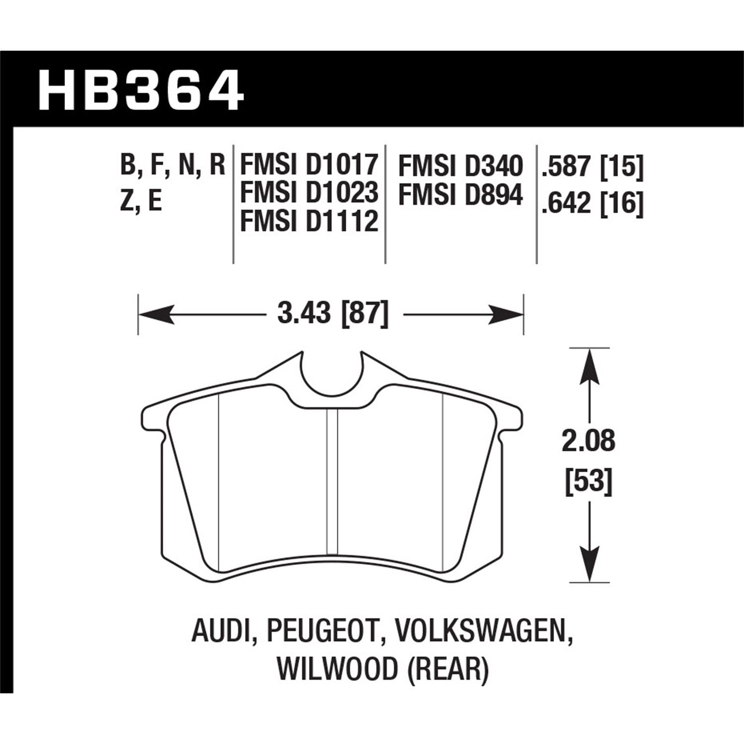 Blue 9012 Disc Brake Pad